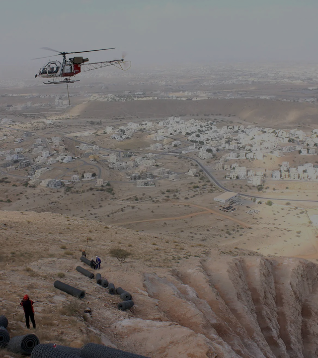 Slope Protection Works for the Dualisation of Bausher - Al Amerat Road (Phase 1)