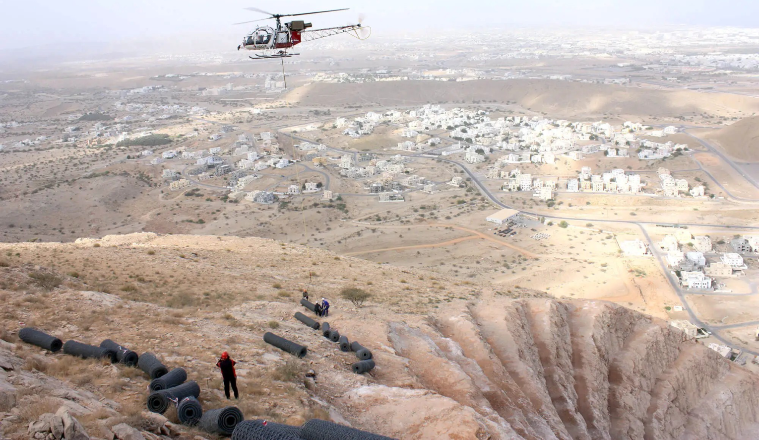Slope Protection Works for the Dualisation of Bausher - Al Amerat Road (Phase 1)