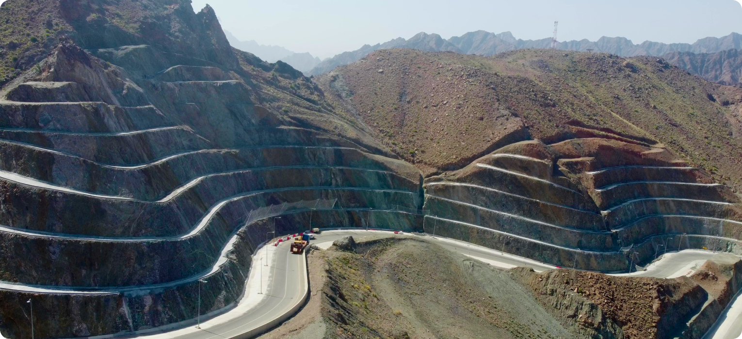 Erosion Control and Slope Stabilization using ConstruckSlope Plus over an area of 42,000 m²