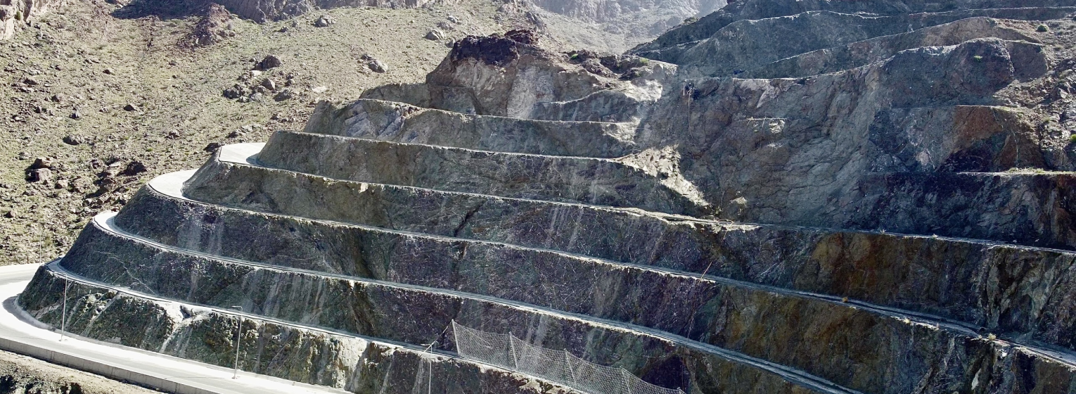 Erosion Control and Slope Stabilization using ConstruckSlope Plus over an area of 42,000 m²