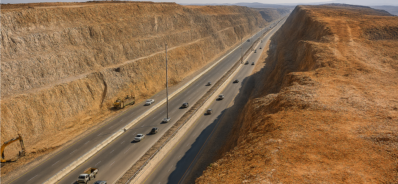 Slope Protection for Al Amerat - Quriyat Road Dualisation & Realignment